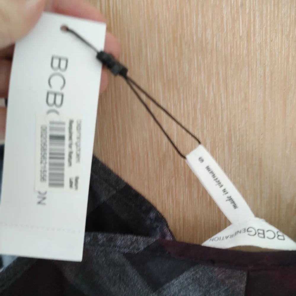 NWT BCBG plaid babydoll open dress - Picture 6 of 11